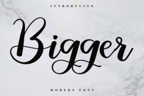 Bigger Font for Elegant Designs