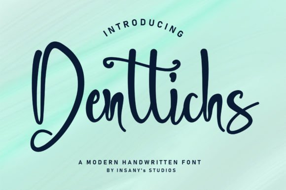 Dentlichs: A Sweet Handwritten Font for Personal and Professional Designs