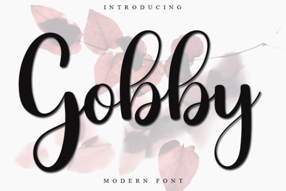 Discover the Beauty of Gobby: A Delicate Script Font for Elegant Designs