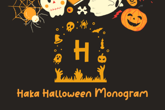 Haka Halloween Monogram: A Spooky Font for All Your Creepy Designs