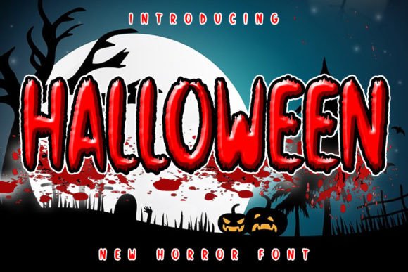 Halloween Font for Creative Design