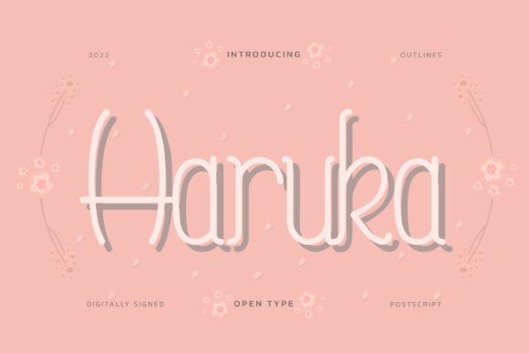 Haruka Font: A Handwritten Style with a Japanese Vibe for Creative Projects