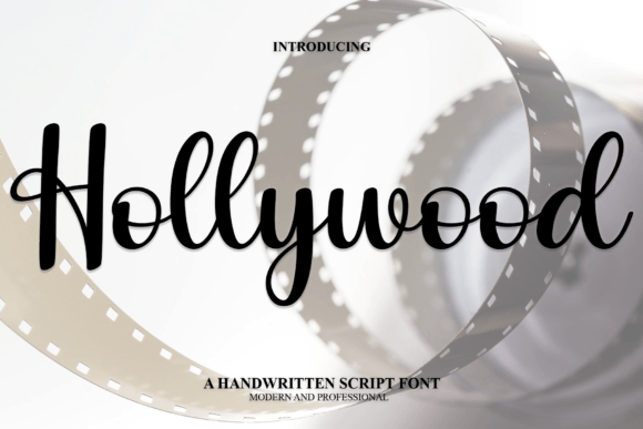 Hollywood Font: A Modern Handwritten Style for Creative Projects
