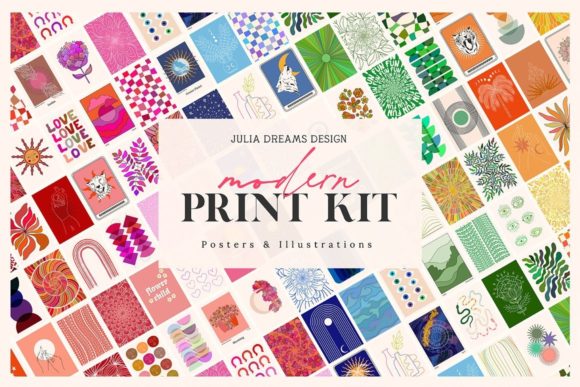 Modern Print Kit Posters Graphics: A Versatile Design Resource for Everyone