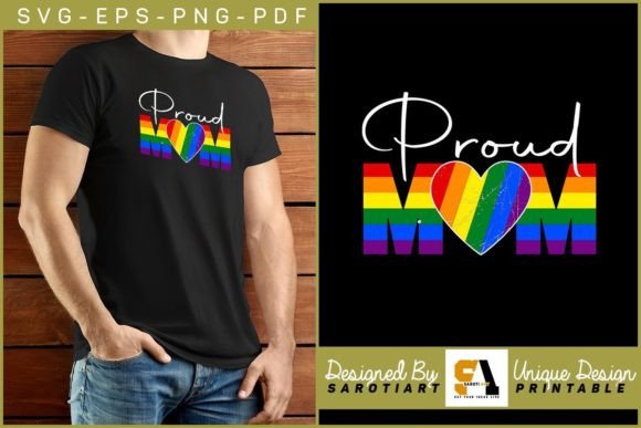 Proud Mom Pride Month Sublimation Design: A Creative Way to Celebrate Love and Identity