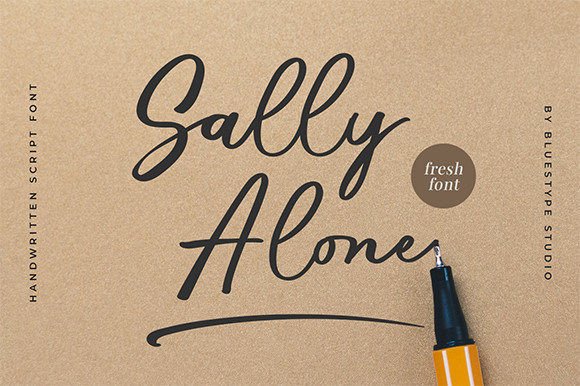 Sally Alone: A Handwritten Font That Adds Romantic Charm to Your Creations