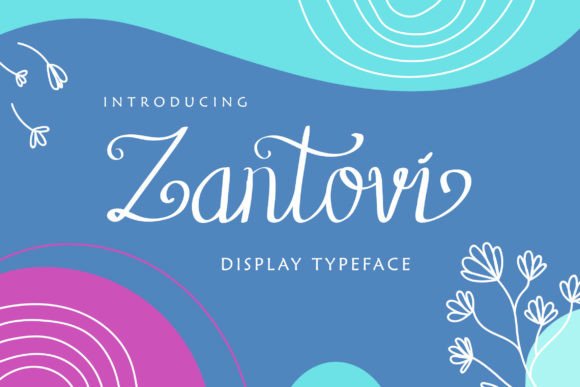 Zantovi: A Modern Calligraphy Script Font for Creative and Professional Use